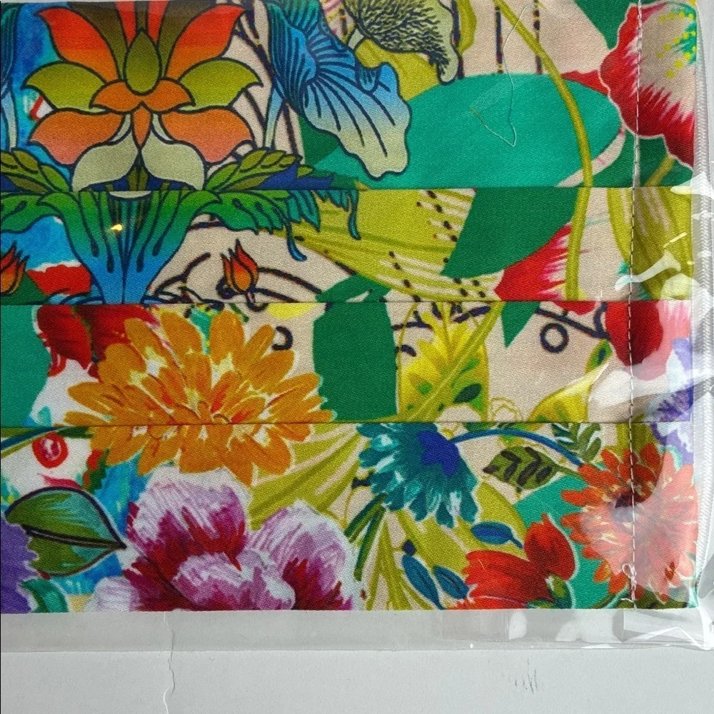 Johnny Was Mask Lot - Set of 2 NEW Silk Masks Boho Floral Bohemian Maximalists